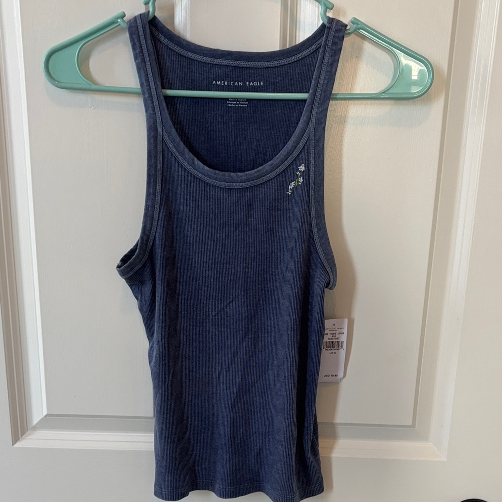 American Eagle Outfitters Navy Tank Top